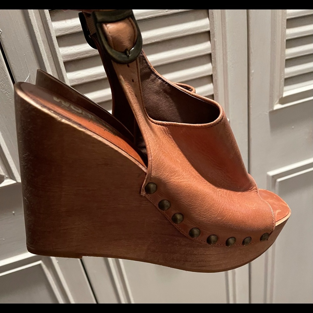 Jeffery Campbell Woodies Platform Wedge Shoes